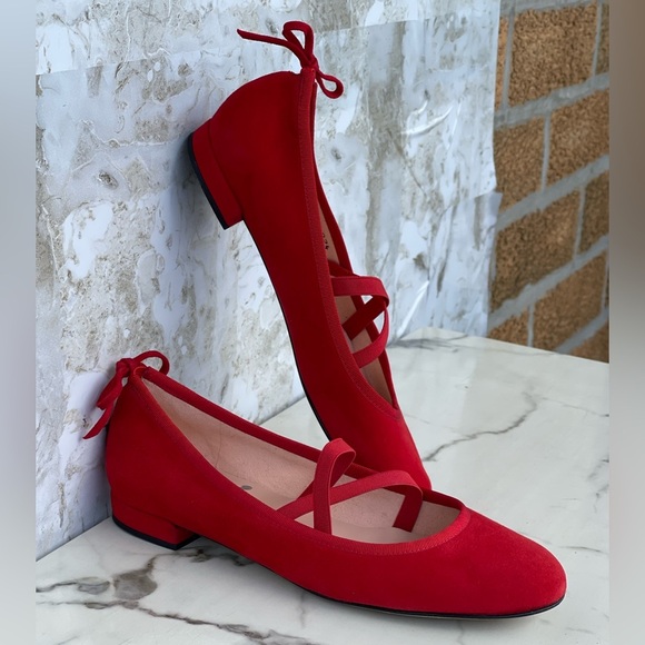 stuart weitzman Bolshoi Ballet Flat women red size 7 - Picture 3 of 8
